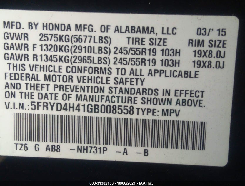 5FRYD4H41GB008558