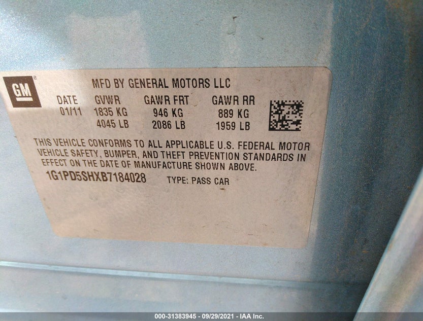 1G1PD5SHXB7184028