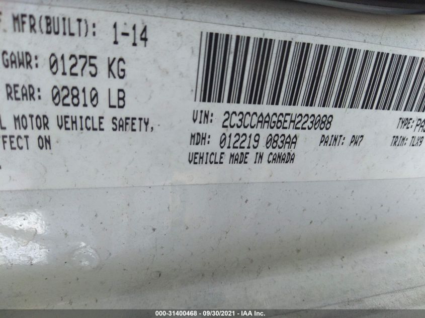 2C3CCAAG6EH223088 2014 Chrysler 300