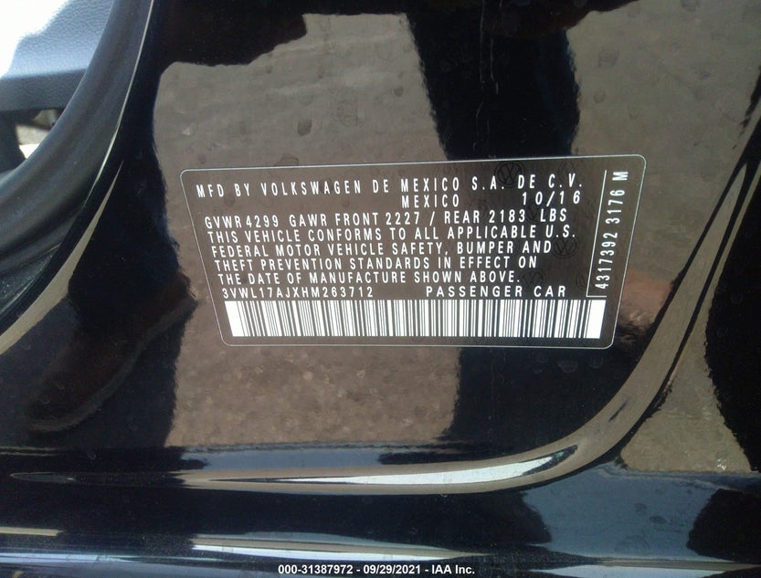 3VWL17AJXHM263712