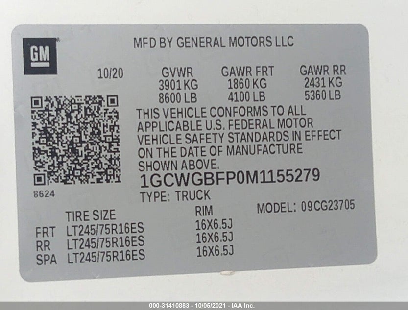 1GCWGBFP0M1155279