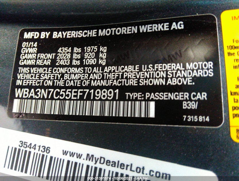 WBA3N7C55EF719891