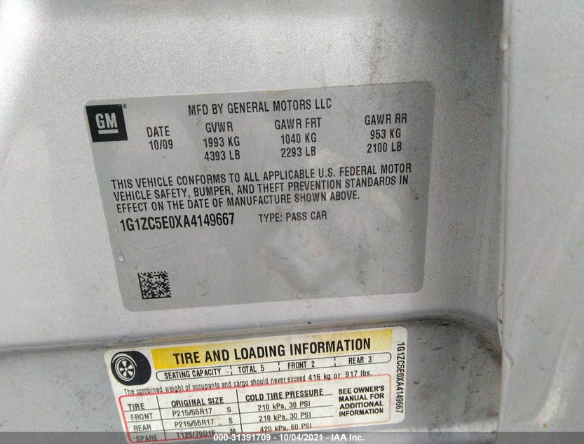 1G1ZC5E0XA4149667