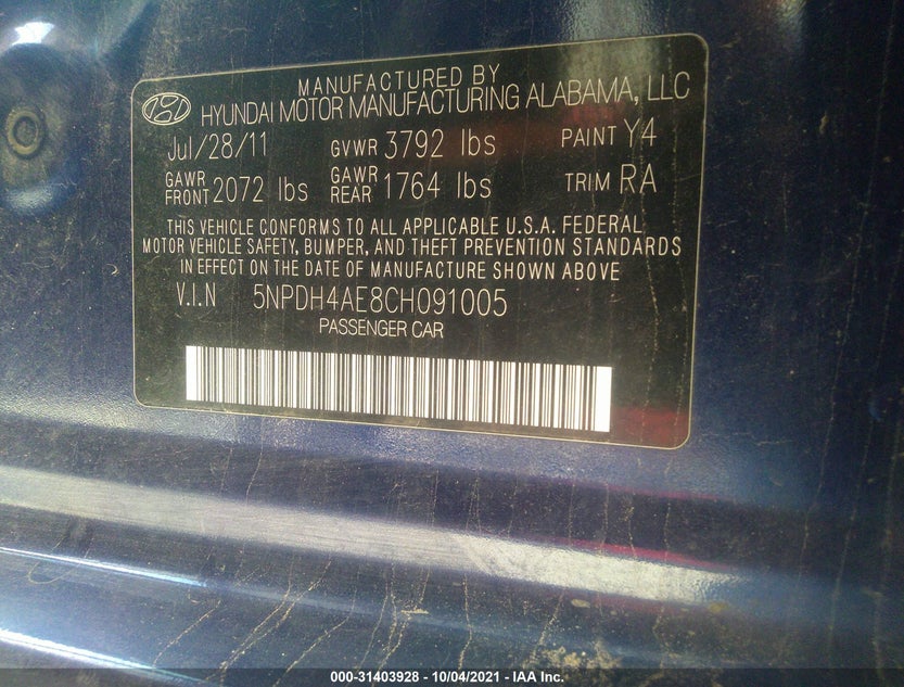 5NPDH4AE8CH091005