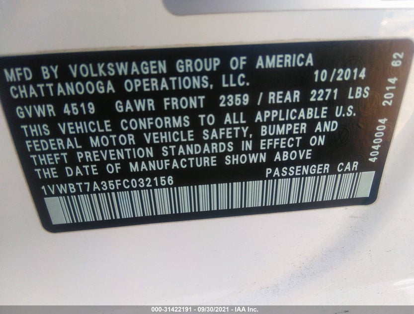 1VWBT7A35FC032156