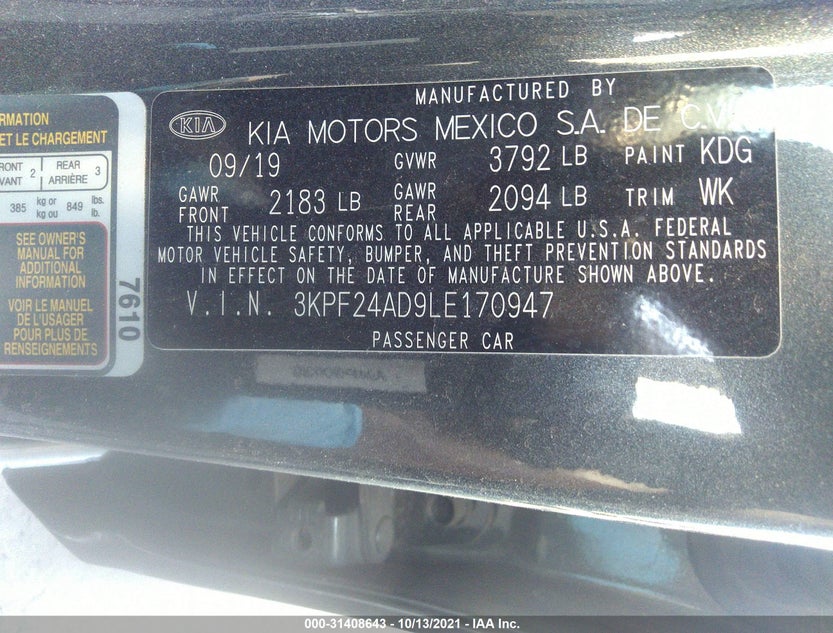 3KPF24AD9LE170947