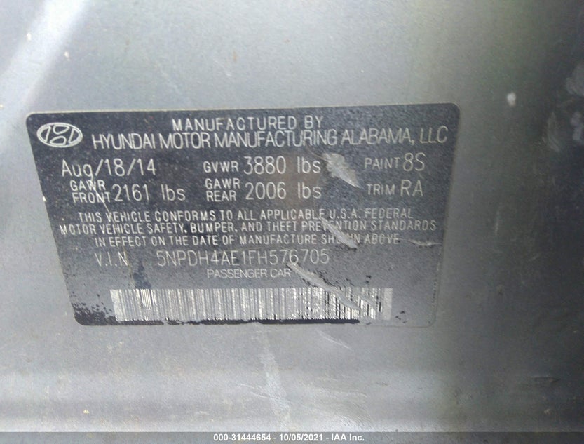 5NPDH4AE1FH576705