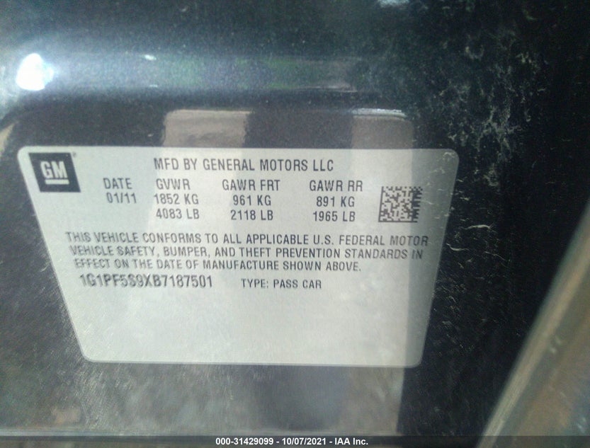 1G1PF5S9XB7187501