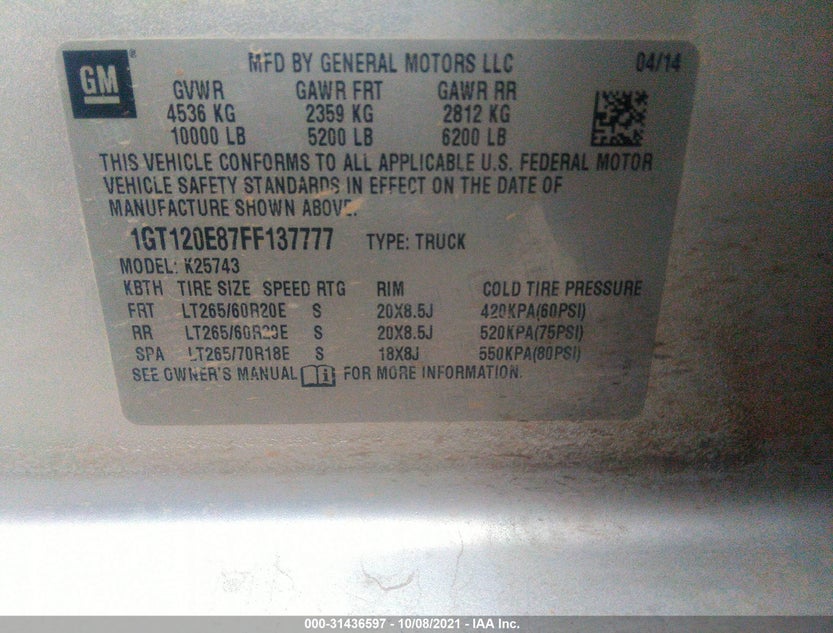 1GT120E87FF137777