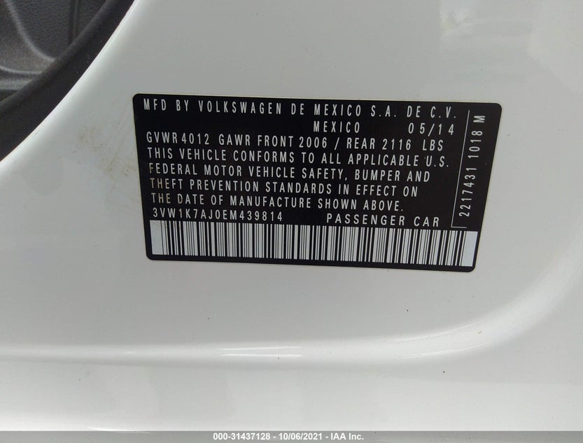 3VW1K7AJ0EM439814