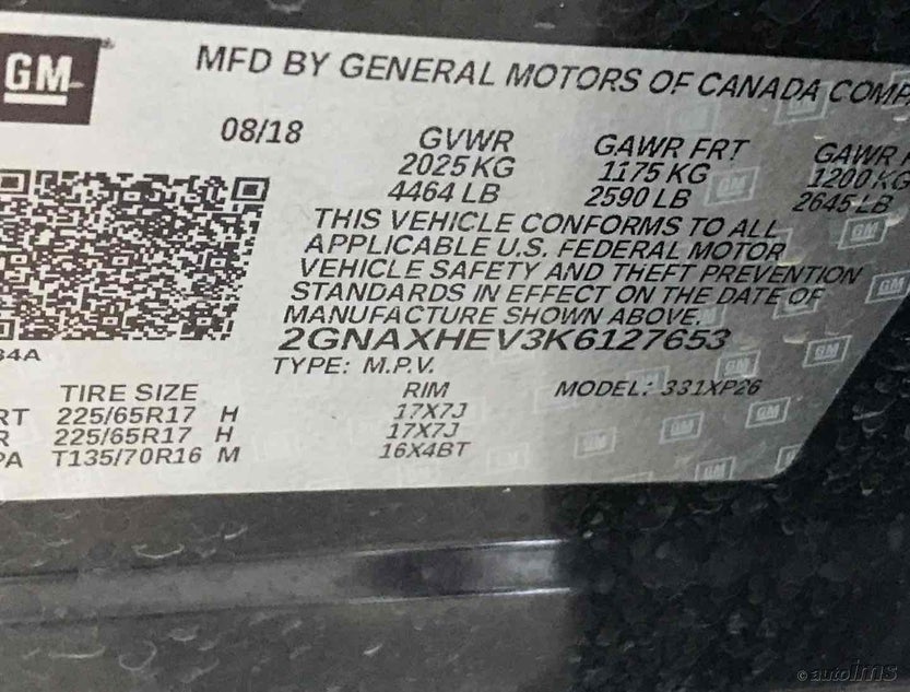 2GNAXHEV3K6127653