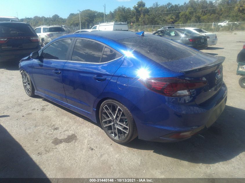 2020 Hyundai Elantra Sport VIN: KMHD04LB2LU100566 Lot: 31440146