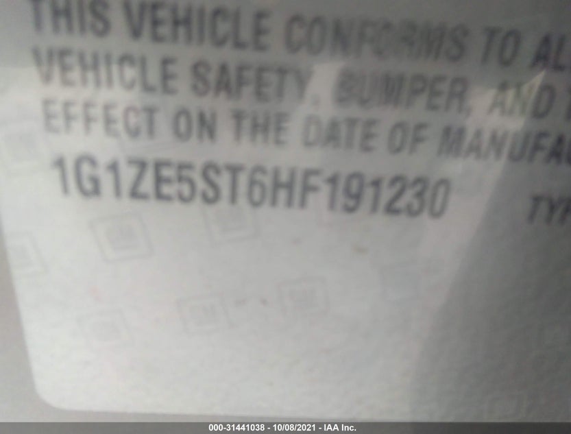 1G1ZE5ST6HF191230