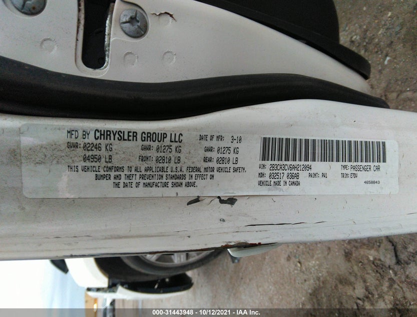 2B3CA3CV6AH212094