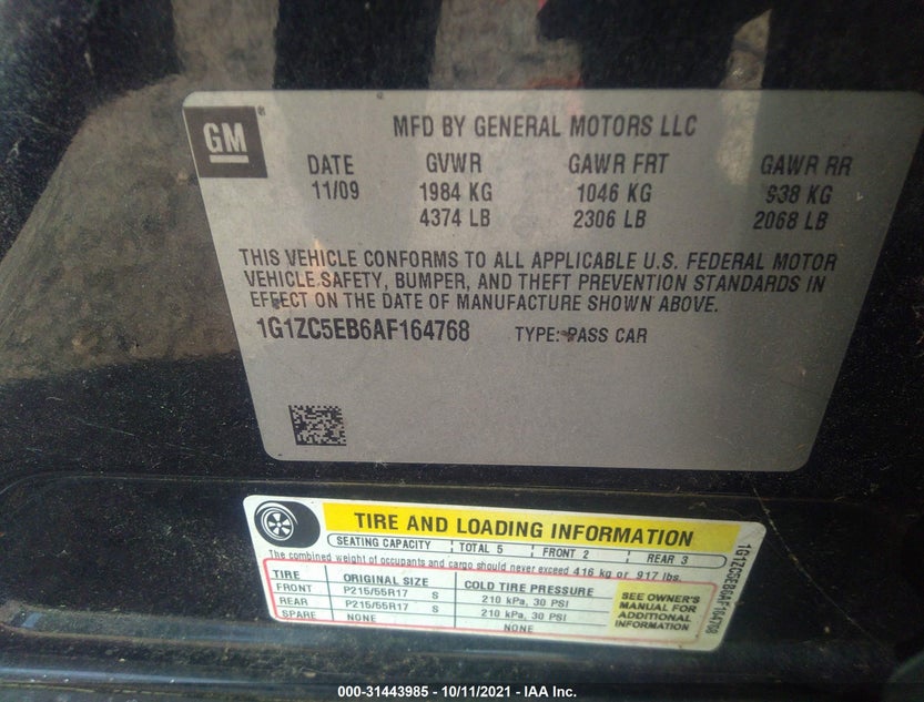 1G1ZC5EB6AF164768
