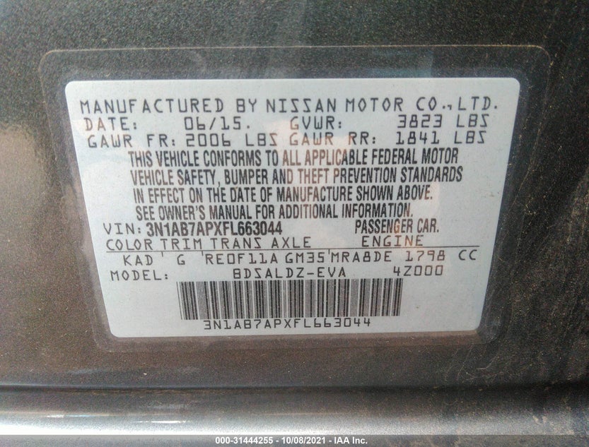 3N1AB7APXFL663044