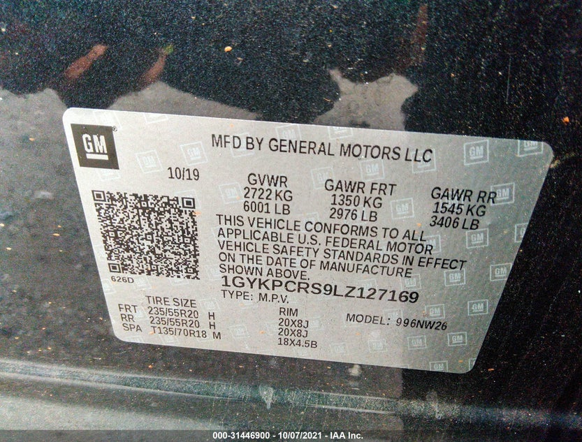 1GYKPCRS9LZ127169