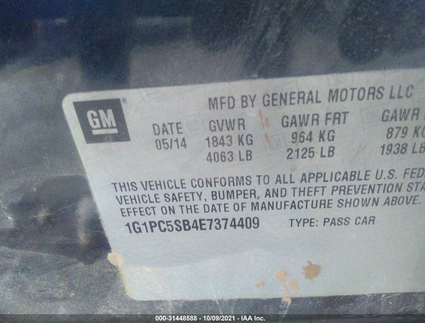 1G1PC5SB4E7374409