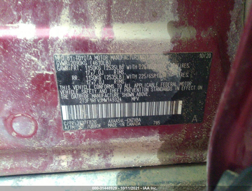 2T3F1RFV1MW149324