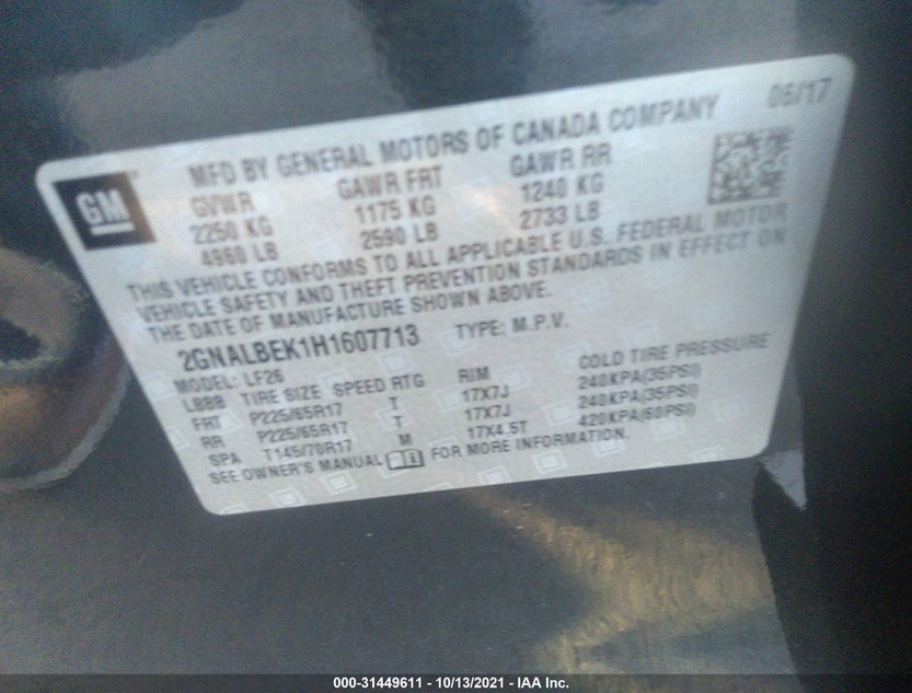 2GNALBEK1H1607713