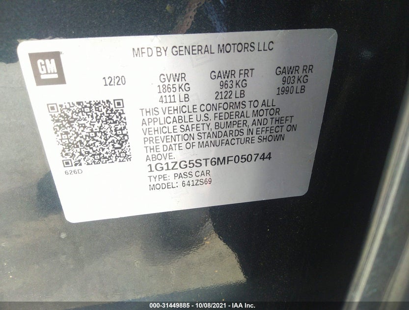 1G1ZG5ST6MF050744