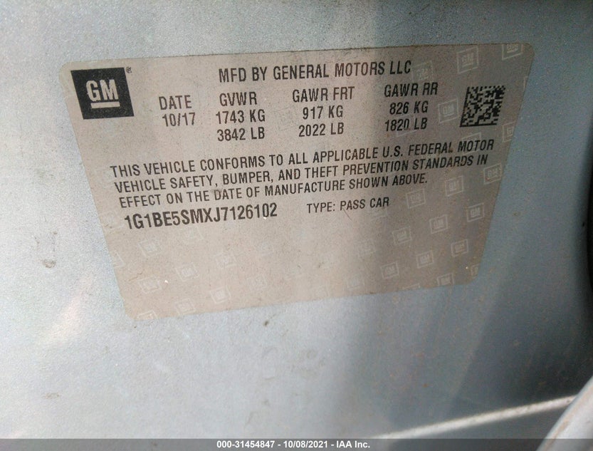 1G1BE5SMXJ7126102