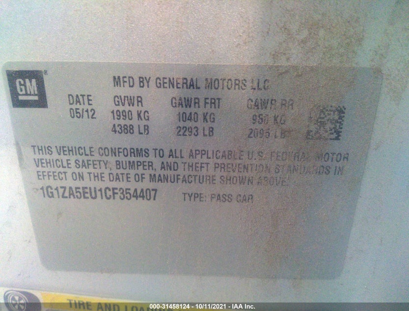 1G1ZA5EU1CF354407