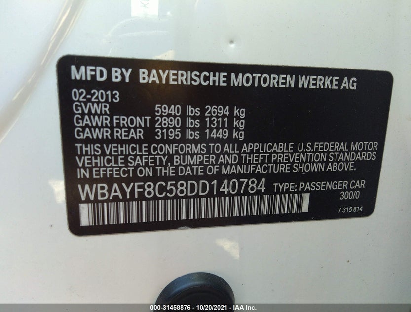 WBAYF8C58DD140784