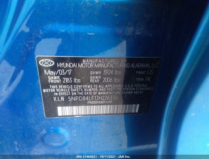 5NPD84LF1JH226330