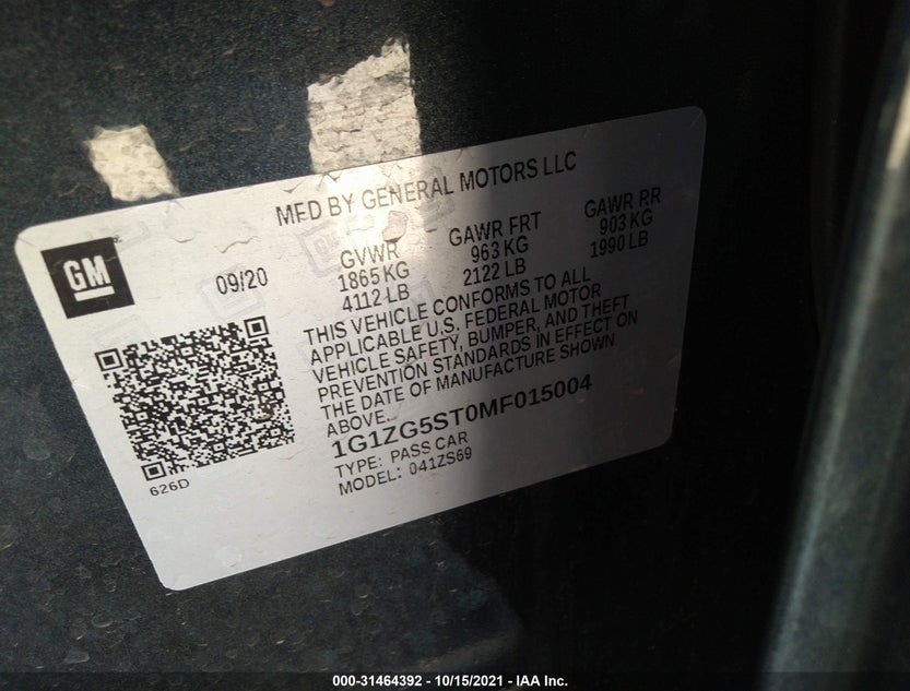 1G1ZG5ST0MF015004