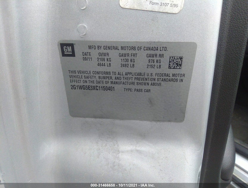 2G1WG5E3XC1150401