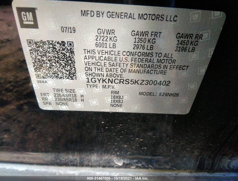 1GYKNCRS5KZ300402