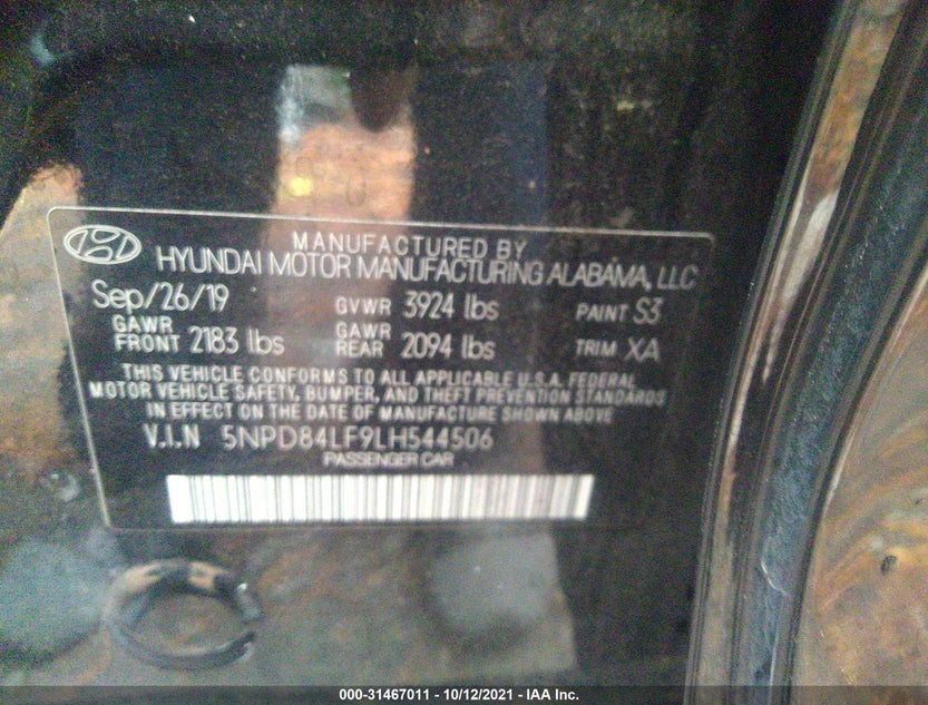 5NPD84LF9LH544506