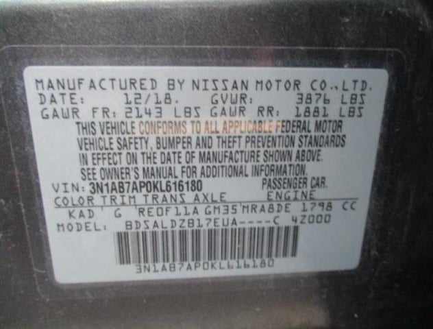 3N1AB7AP0KL616180