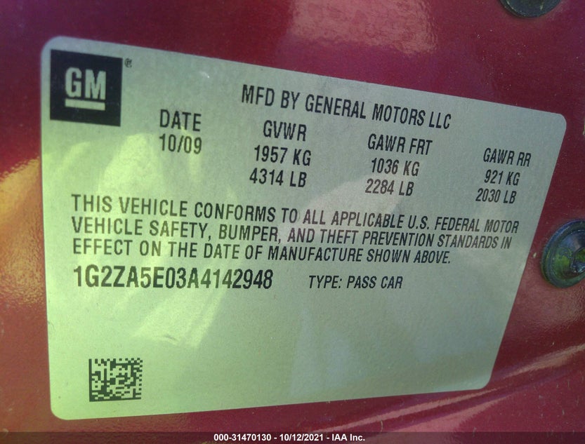 1G2ZA5E03A4142948