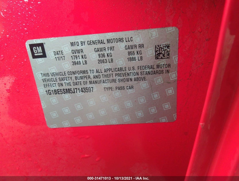1G1BE5SM5J7143597