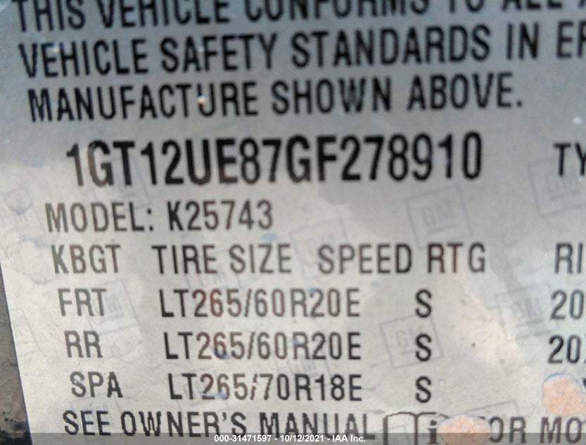 1GT12UE87GF278910