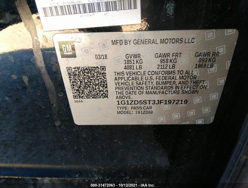1G1ZD5ST3JF197219