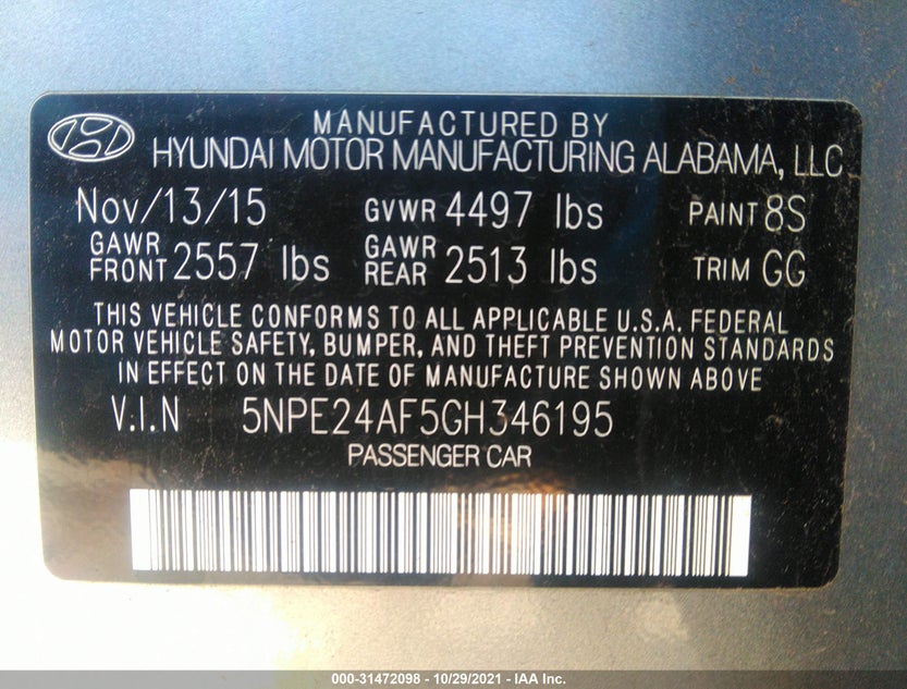 5NPE24AF5GH346195