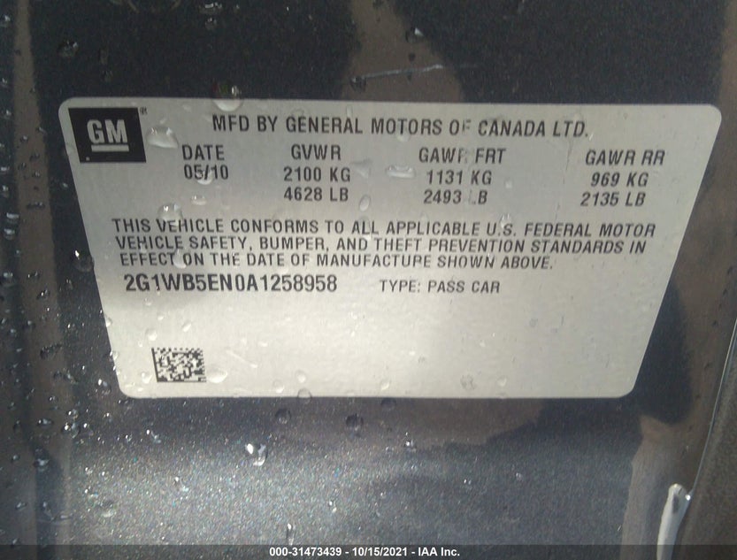 2G1WB5EN0A1258958