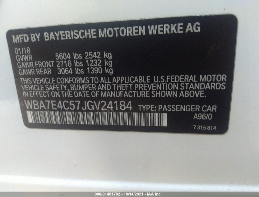 WBA7E4C57JGV24184