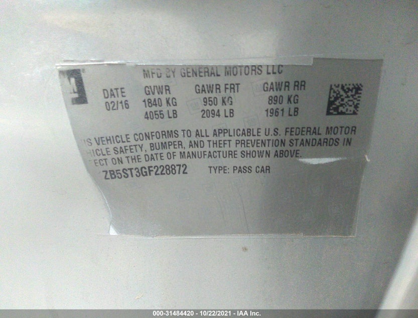 1G1ZB5ST3GF228872