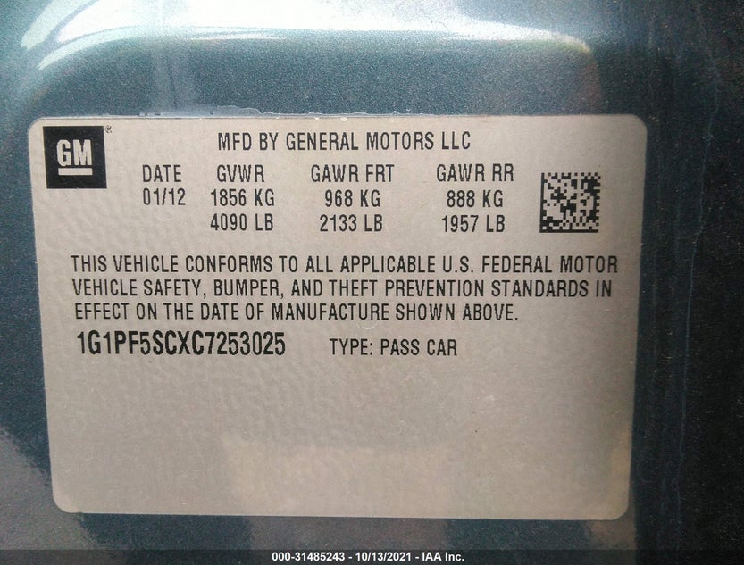 1G1PF5SCXC7253025