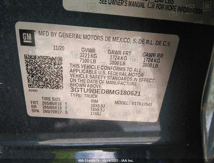3GTU9BED8MG180621