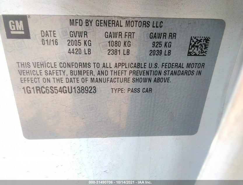 1G1RC6S54GU138923