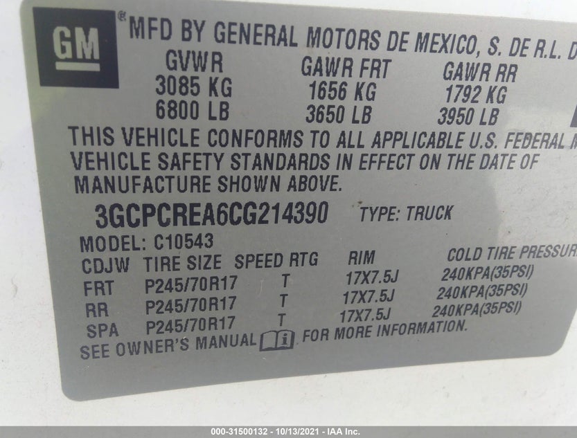 3GCPCREA6CG214390
