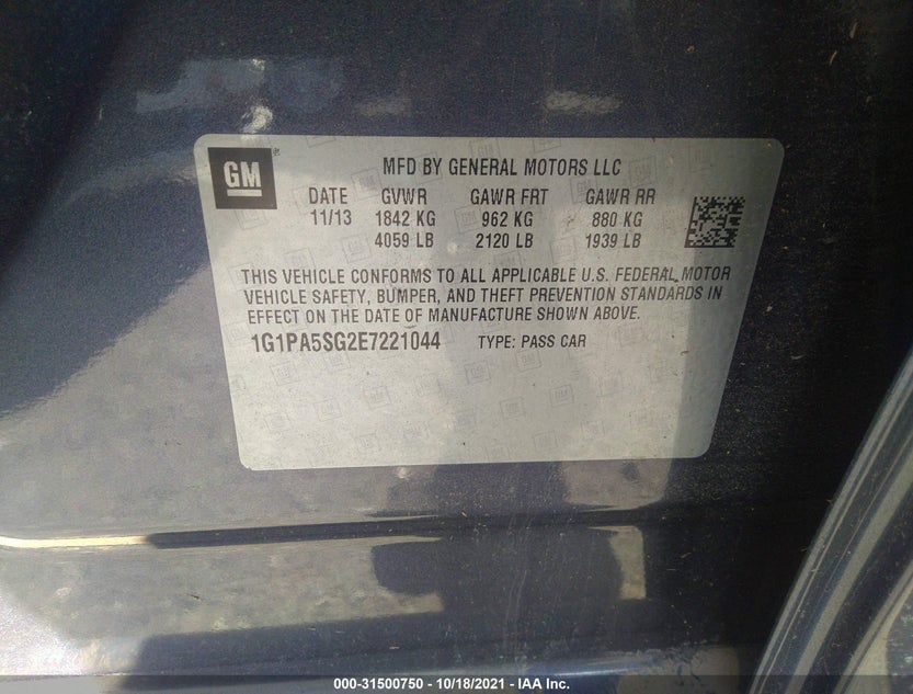 1G1PA5SG2E7221044