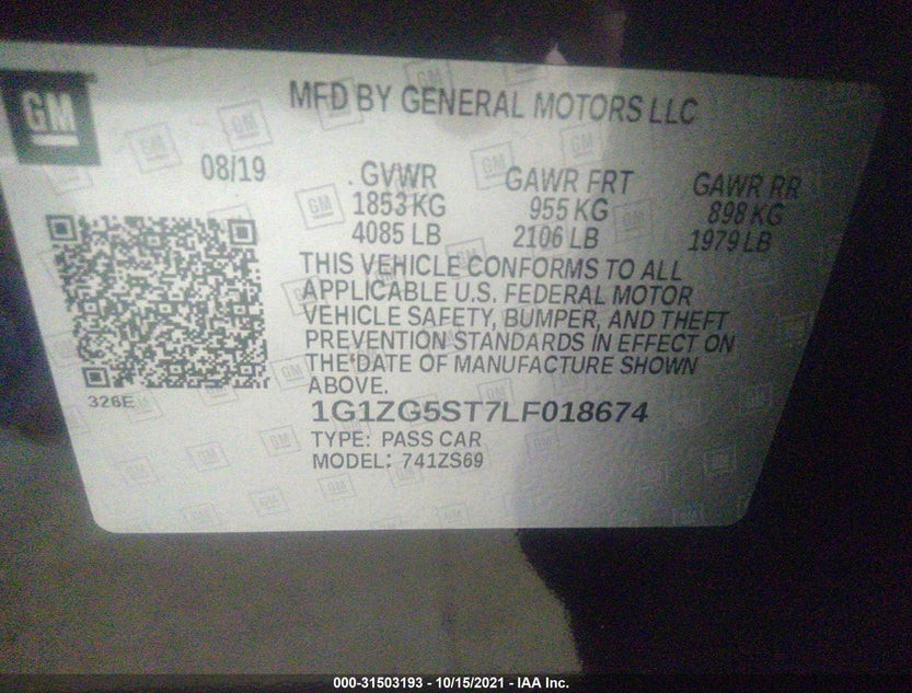 1G1ZG5ST7LF018674