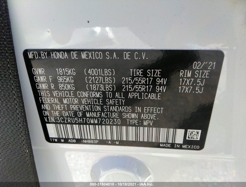3CZRU5H70MM720230