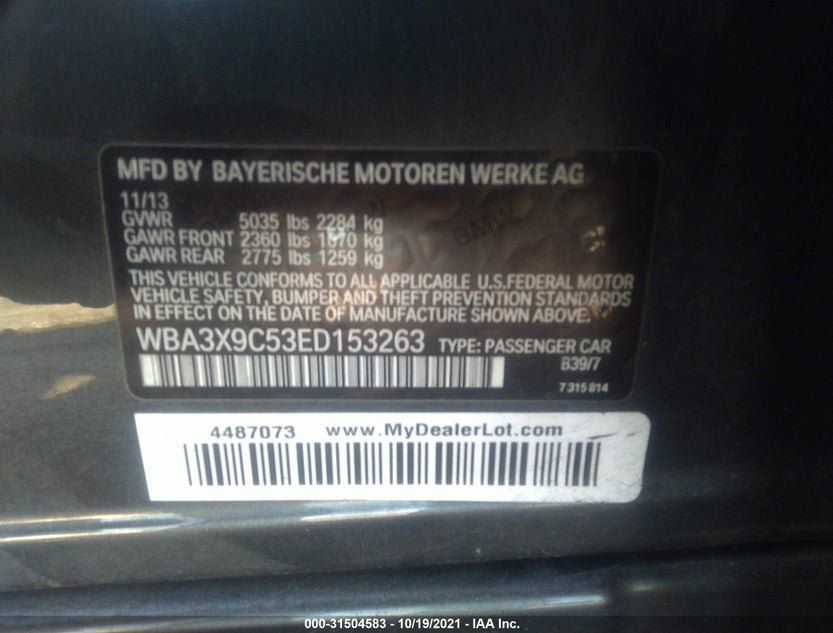 WBA3X9C53ED153263